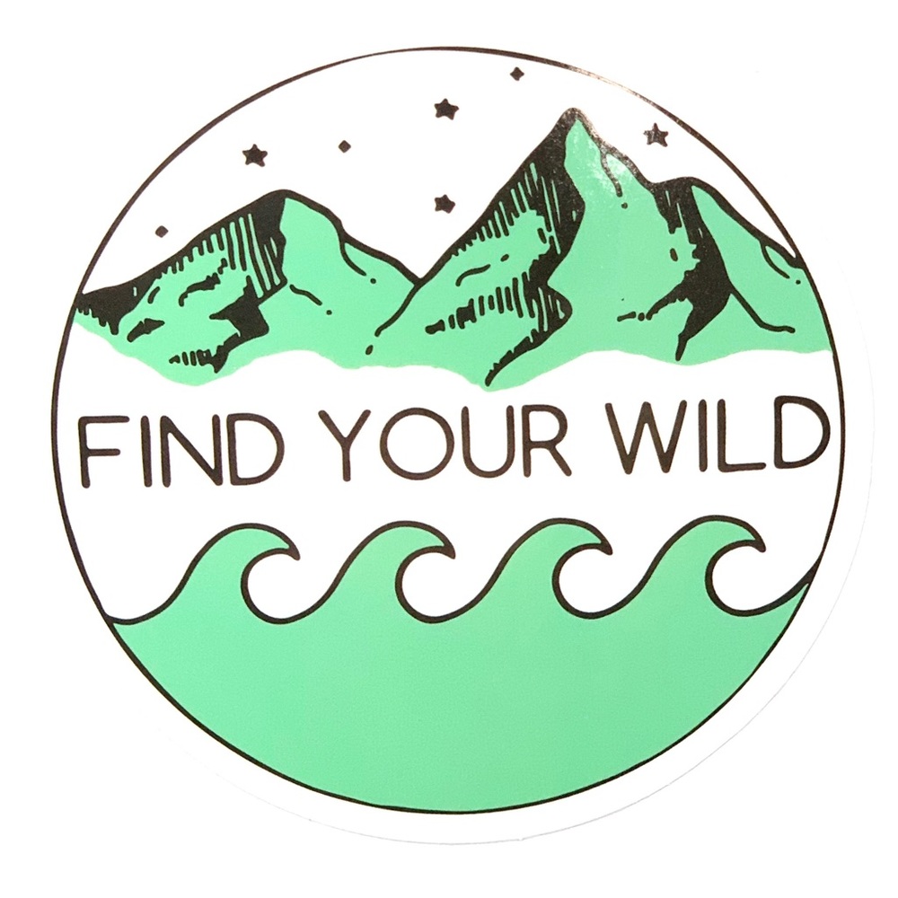 Find Your Wild Vinyl Sticker